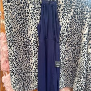 Long blue Lulus dress NWT